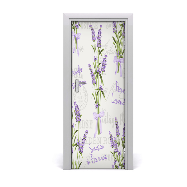 Adesivo em porta Lavanda