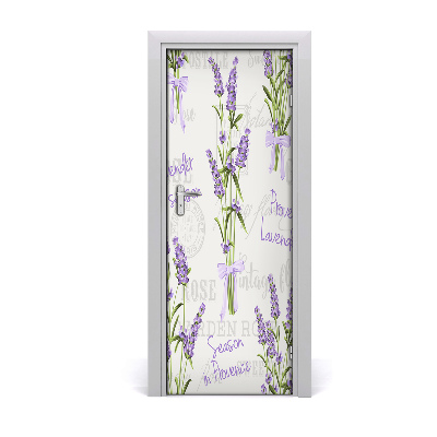 Adesivo em porta Lavanda