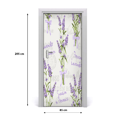 Adesivo em porta Lavanda