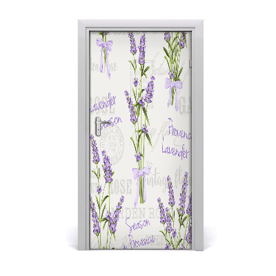 Adesivo em porta Lavanda