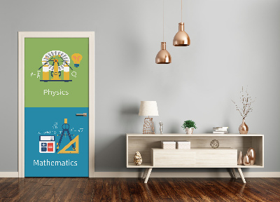 Adesivo em porta Disciplinas escolares