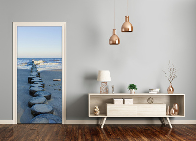 Autocolante para porta Paisagens Quebra-mar