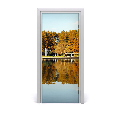 Autocolante para porta Parque no outono