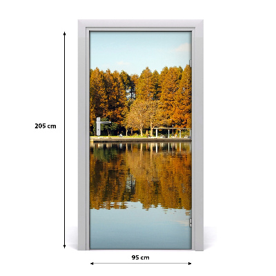 Autocolante para porta Parque no outono