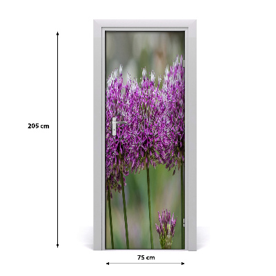 Autocolante para porta Flores de alho