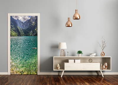 Autocolante para porta Lago nas montanhas