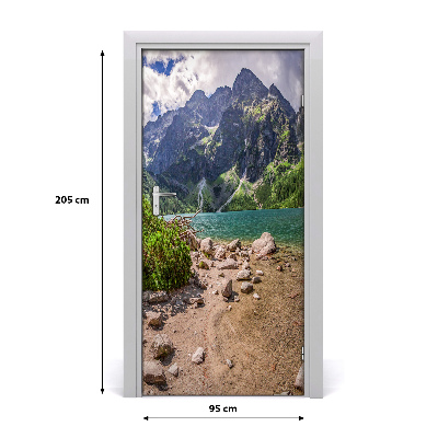 Adesivo em porta Lago nas montanhas