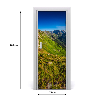 Papel de parede em porta Paisagens das Montanhas Tatra