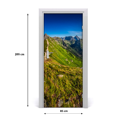 Papel de parede em porta Paisagens das Montanhas Tatra