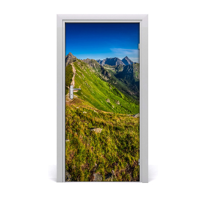 Papel de parede em porta Paisagens das Montanhas Tatra