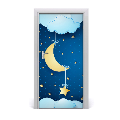 Autocolante para porta Noite