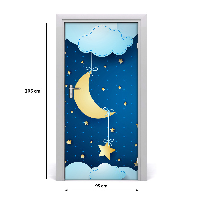 Autocolante para porta Noite