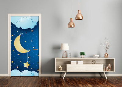 Autocolante para porta Noite