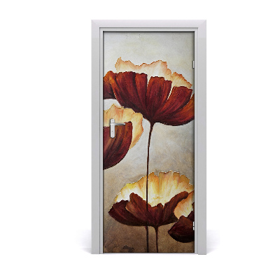 Adesivo em porta na porta de Maki