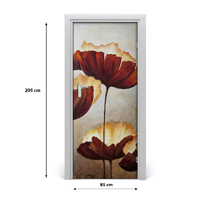 Adesivo em porta na porta de Maki