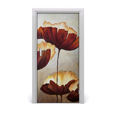 Adesivo em porta na porta de Maki