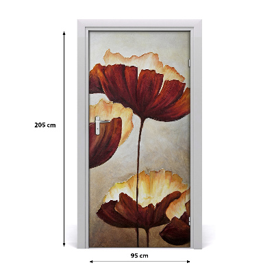 Adesivo em porta na porta de Maki