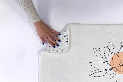 Tapete para casa de banho Nenúfar