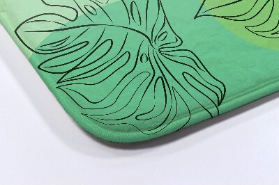 Tapete para casa de banho Folhas de Monstera