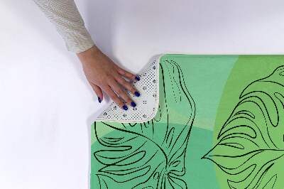 Tapete para casa de banho Folhas de Monstera