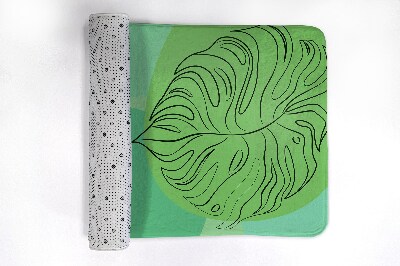 Tapete para casa de banho Folhas de Monstera
