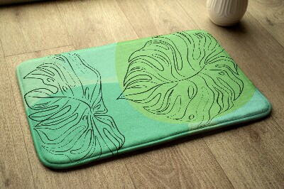 Tapete para casa de banho Folhas de Monstera