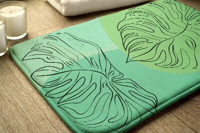 Tapete para casa de banho Folhas de Monstera