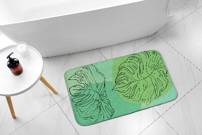 Tapete para casa de banho Folhas de Monstera