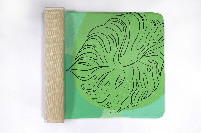 Tapete para casa de banho Folhas de Monstera
