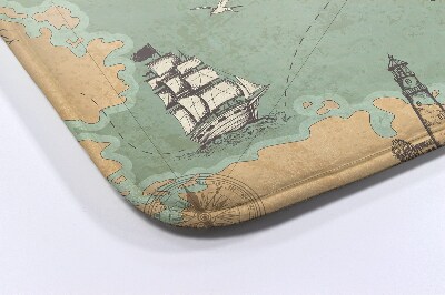 Tapete para casa de banho Mapa antigo