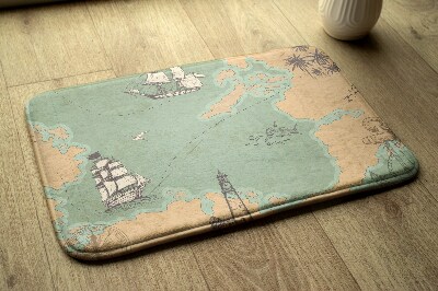 Tapete para casa de banho Mapa antigo