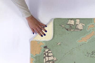 Tapete para casa de banho Mapa antigo