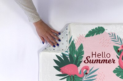 Tapete para wc Pássaros Flamingos