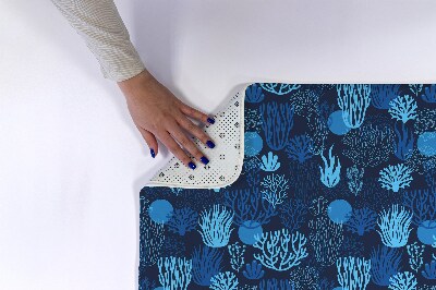 Tapete para casa de banho Recife de Coral Azul