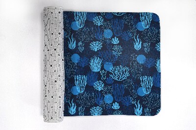 Tapete para casa de banho Recife de Coral Azul