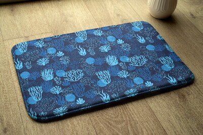 Tapete para casa de banho Recife de Coral Azul