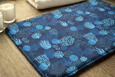 Tapete para casa de banho Recife de Coral Azul