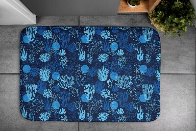 Tapete para casa de banho Recife de Coral Azul