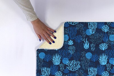 Tapete para casa de banho Recife de Coral Azul