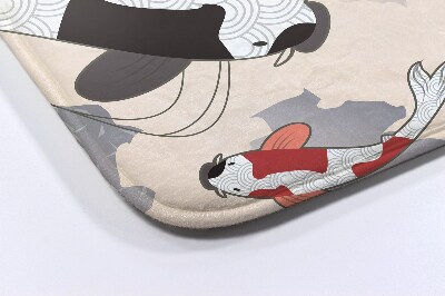 Tapete para casa de banho Peixe koi