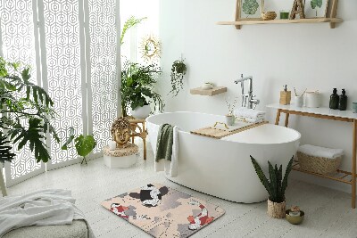 Tapete para casa de banho Peixe koi