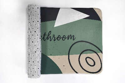 Tapete para casa de banho Padrão geométrico