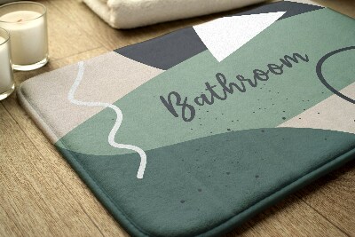 Tapete para casa de banho Padrão geométrico