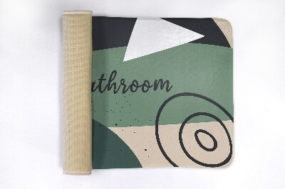 Tapete para casa de banho Padrão geométrico