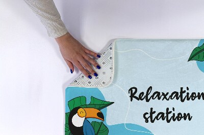 Tapete para wc Aves tropicais