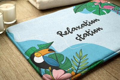 Tapete para wc Aves tropicais