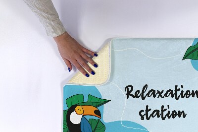 Tapete para wc Aves tropicais