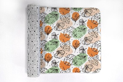 Tapete para casa de banho Folhas coloridas