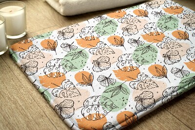 Tapete para casa de banho Folhas coloridas