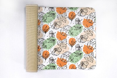 Tapete para casa de banho Folhas coloridas